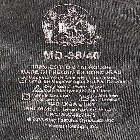 Popeye Live to Ride, Ride to Live Motorcycle Men's Tie Dye T-Shirt Size M (C330) - Picture 6 of 6